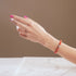 Glowing Ember | .925 Sterling Silver | Firefly Glass Bracelet